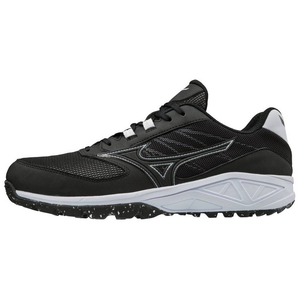 Mizuno Dominant All Surface Turf - Bayan Softball Ayakkabı - Siyah/Beyaz Türkiye (AQUVOC-023)